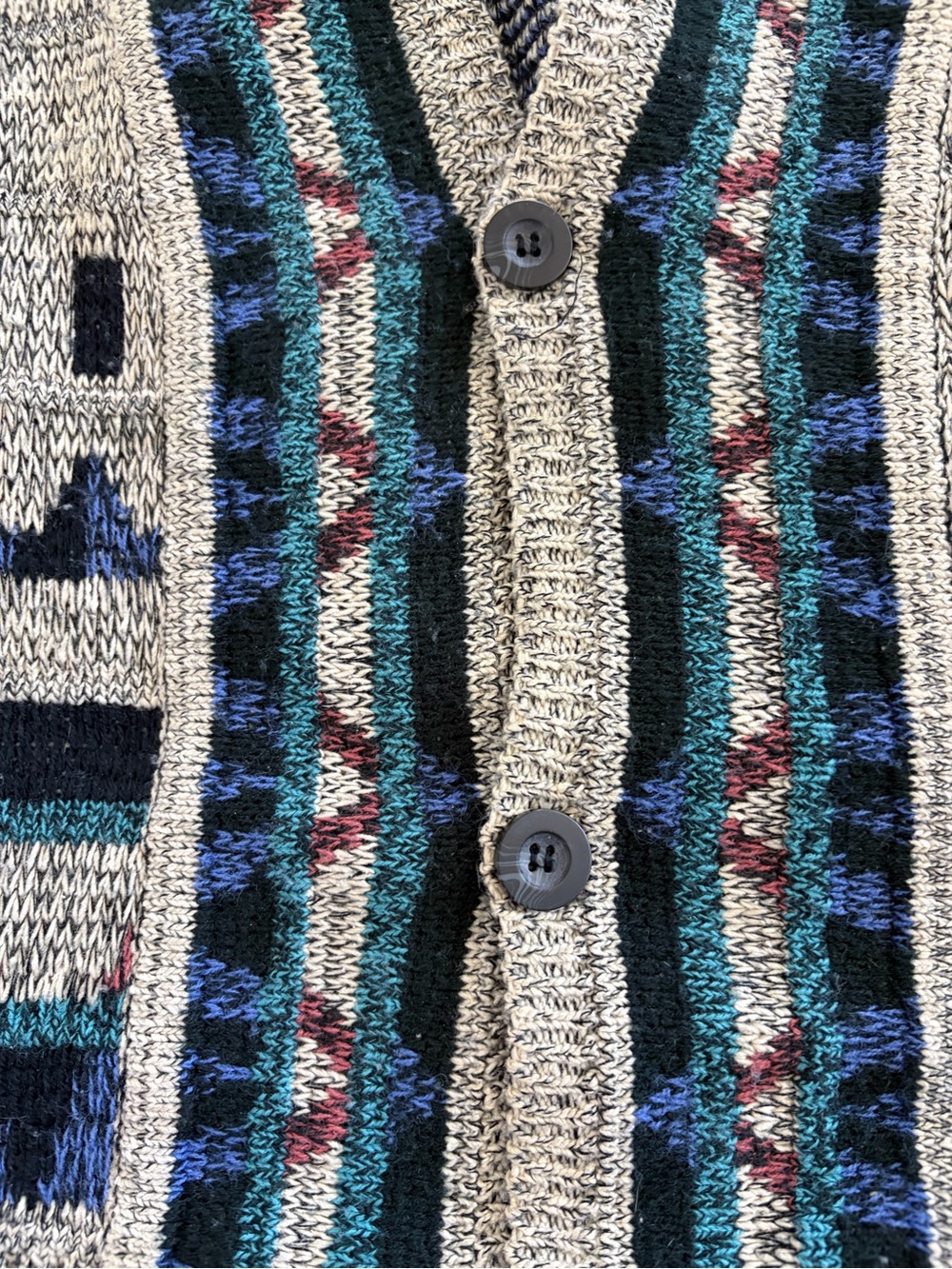 Vintage 90's Michael Gerald Ltd. Cardigan Grandpa Streetwear Sweater Size L - Picture 5 of 6